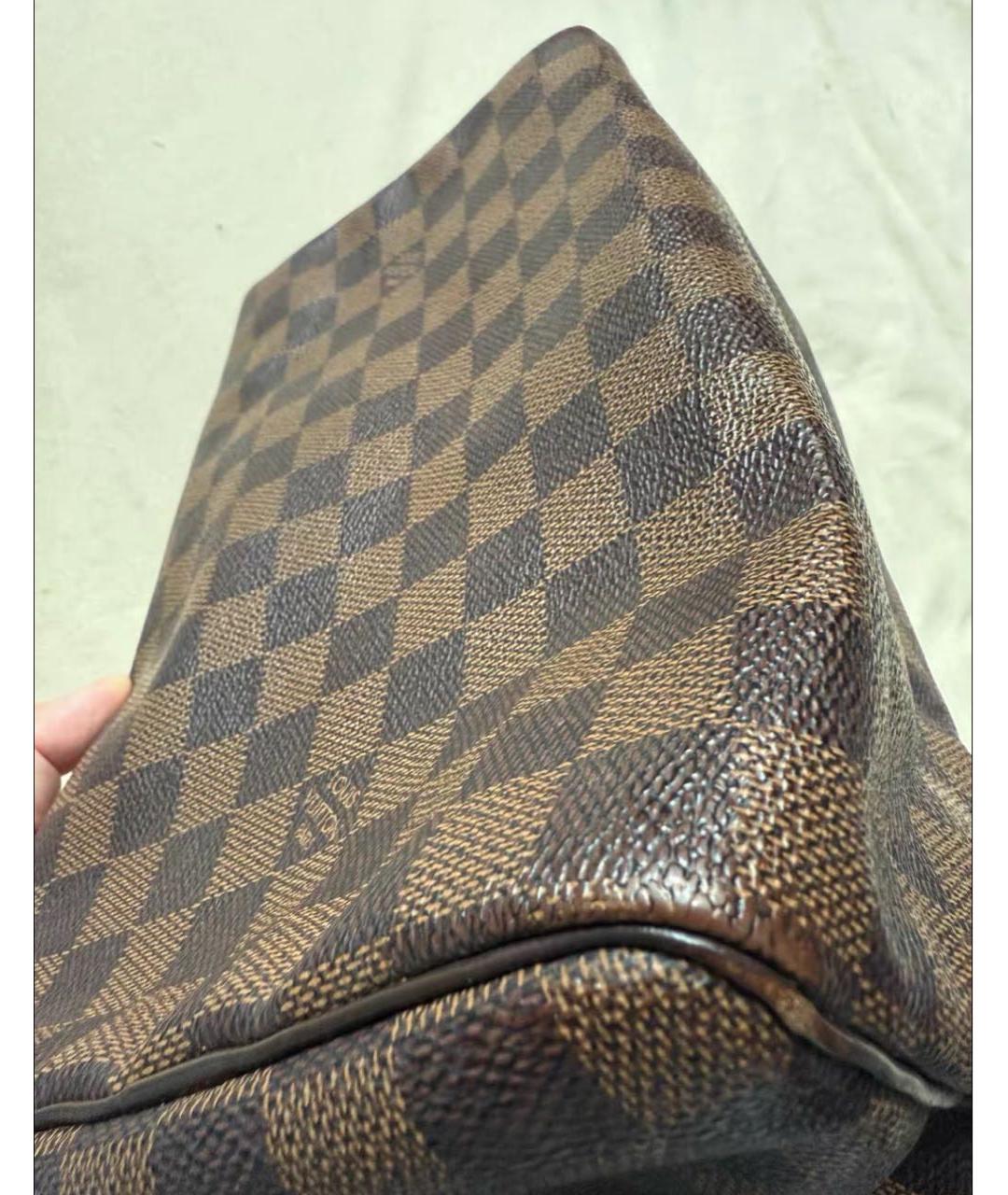 LOUIS VUITTON Коричневая сумка с короткими ручками, фото 3