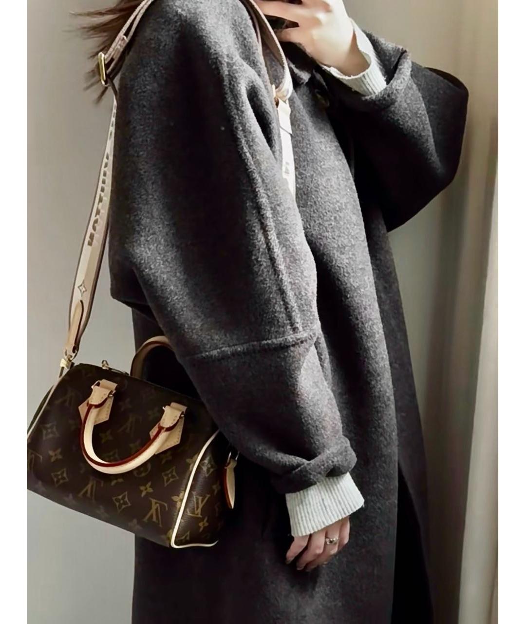 LOUIS VUITTON Коричневая сумка с короткими ручками, фото 4