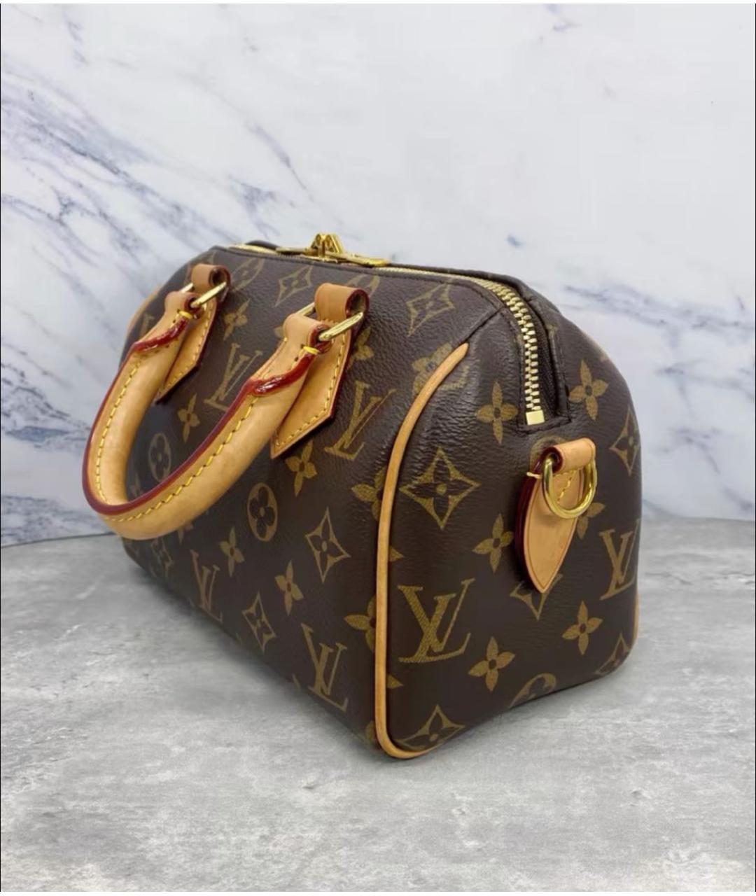 LOUIS VUITTON Коричневая сумка с короткими ручками, фото 3