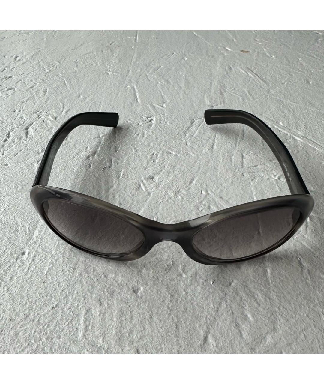 DOLCE&GABBANA Темно-синие пластиковые солнцезащитные очки, фото 4