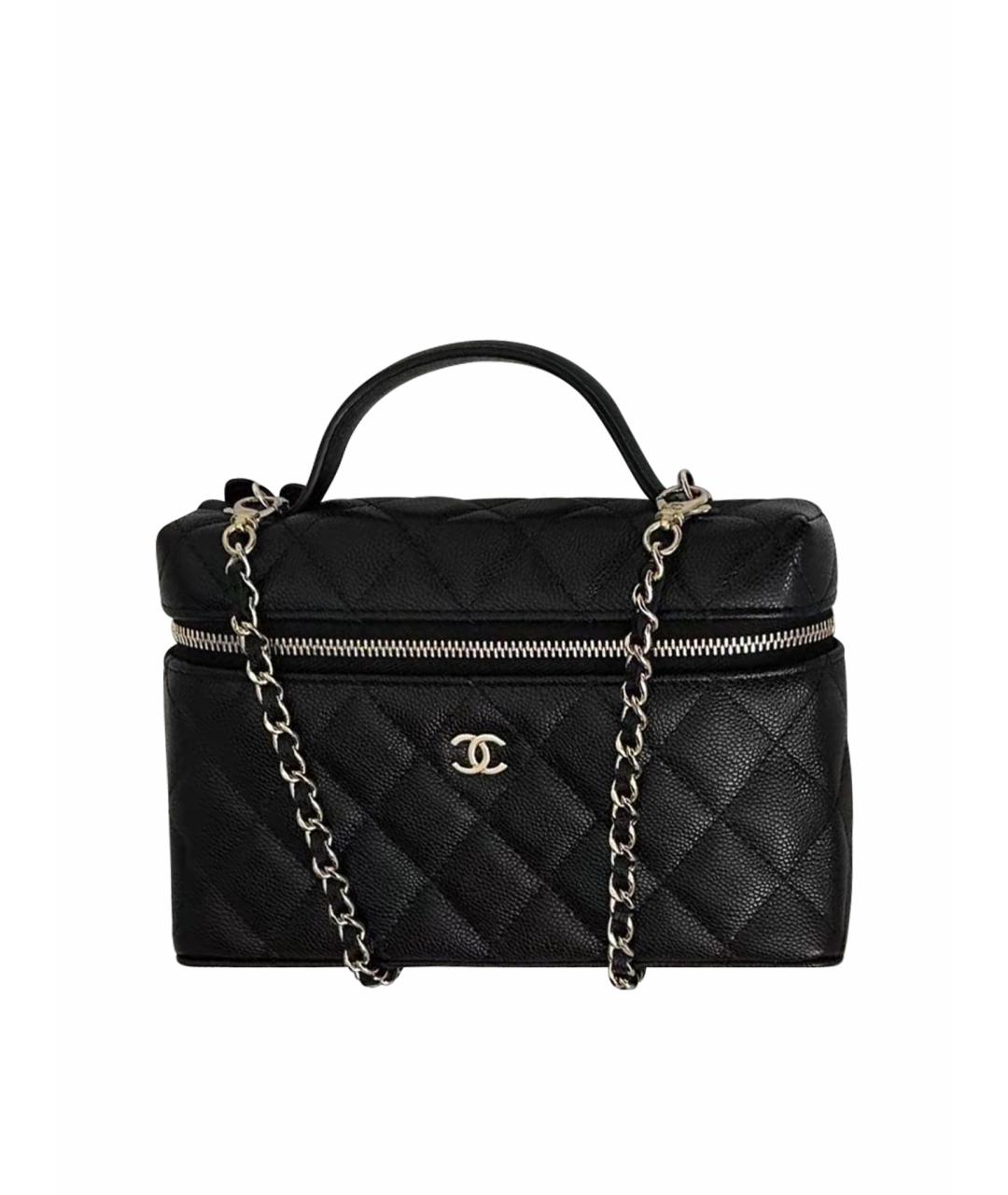 CHANEL Черная кожаная сумка через плечо, фото 1