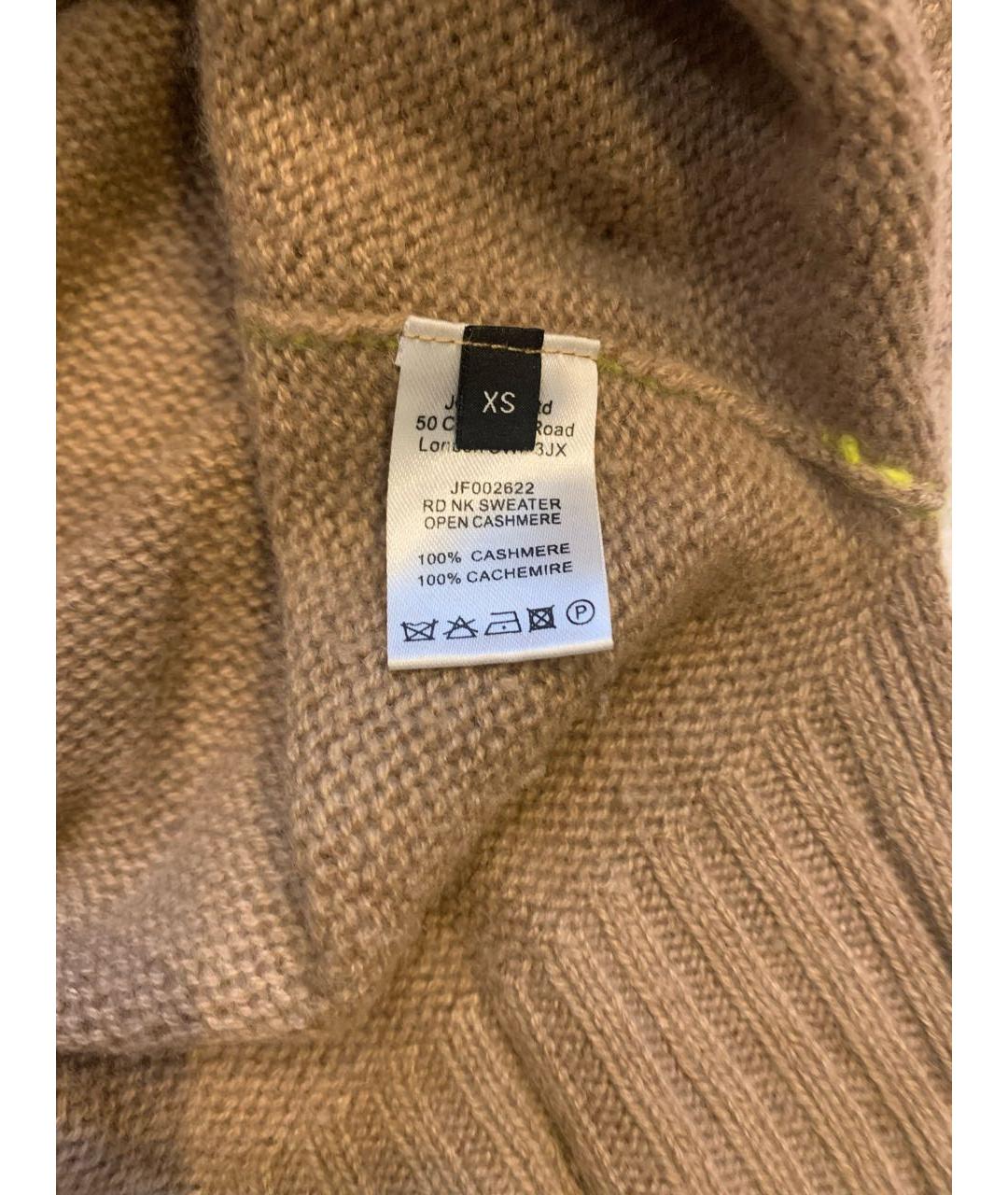 JOSEPH Коричневый кашемировый джемпер / свитер, фото 6