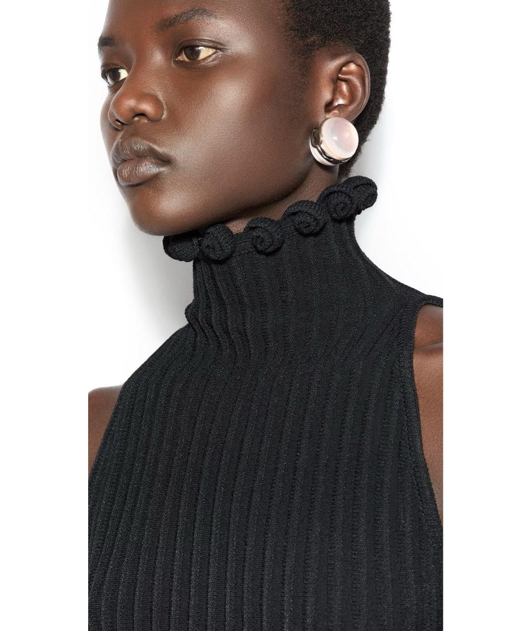 ALAIA Черное вискозное платье, фото 4