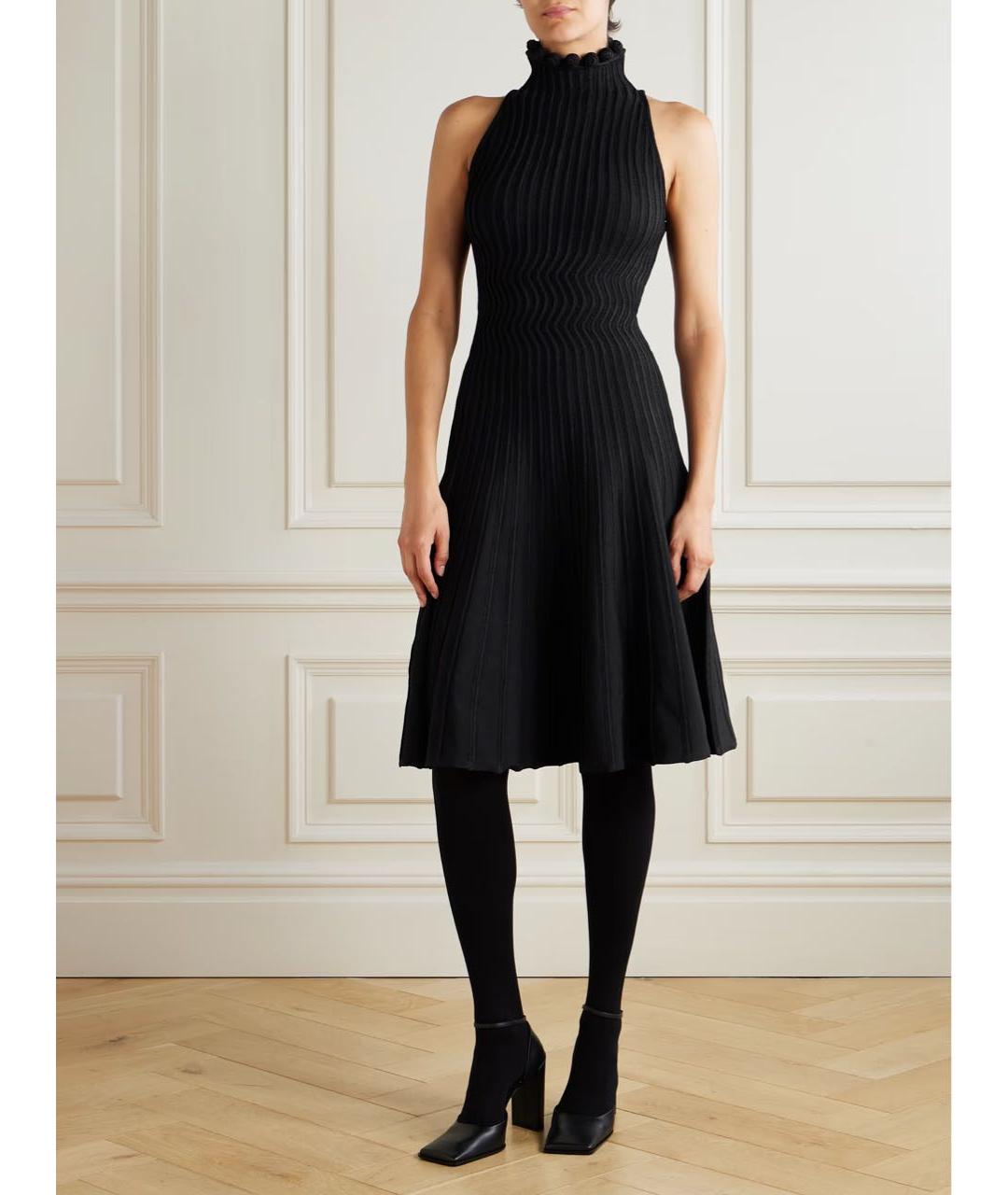 ALAIA Черное вискозное платье, фото 8