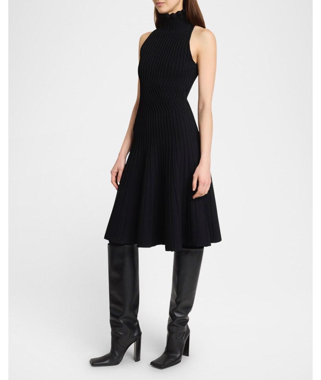 ALAIA Черное вискозное платье, фото 5
