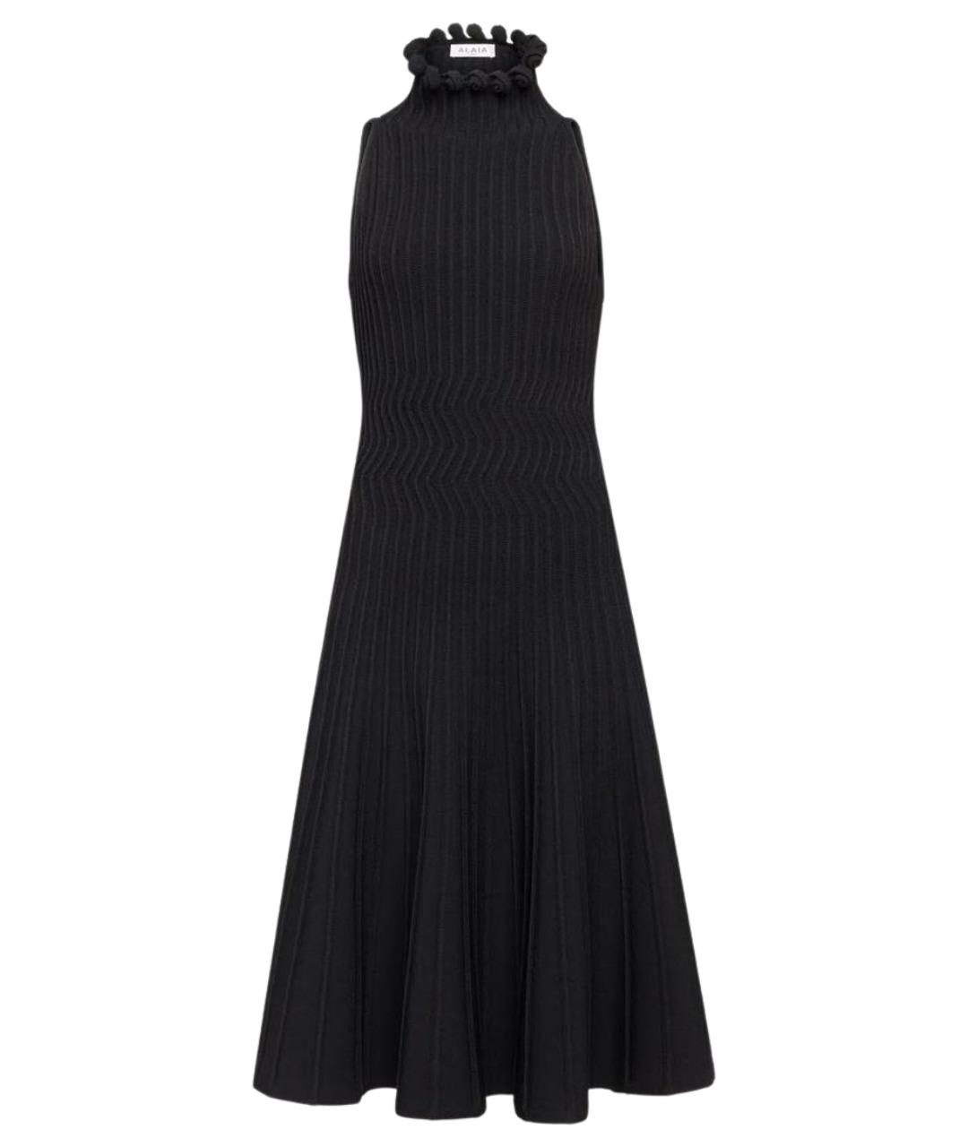 ALAIA Черное вискозное платье, фото 1