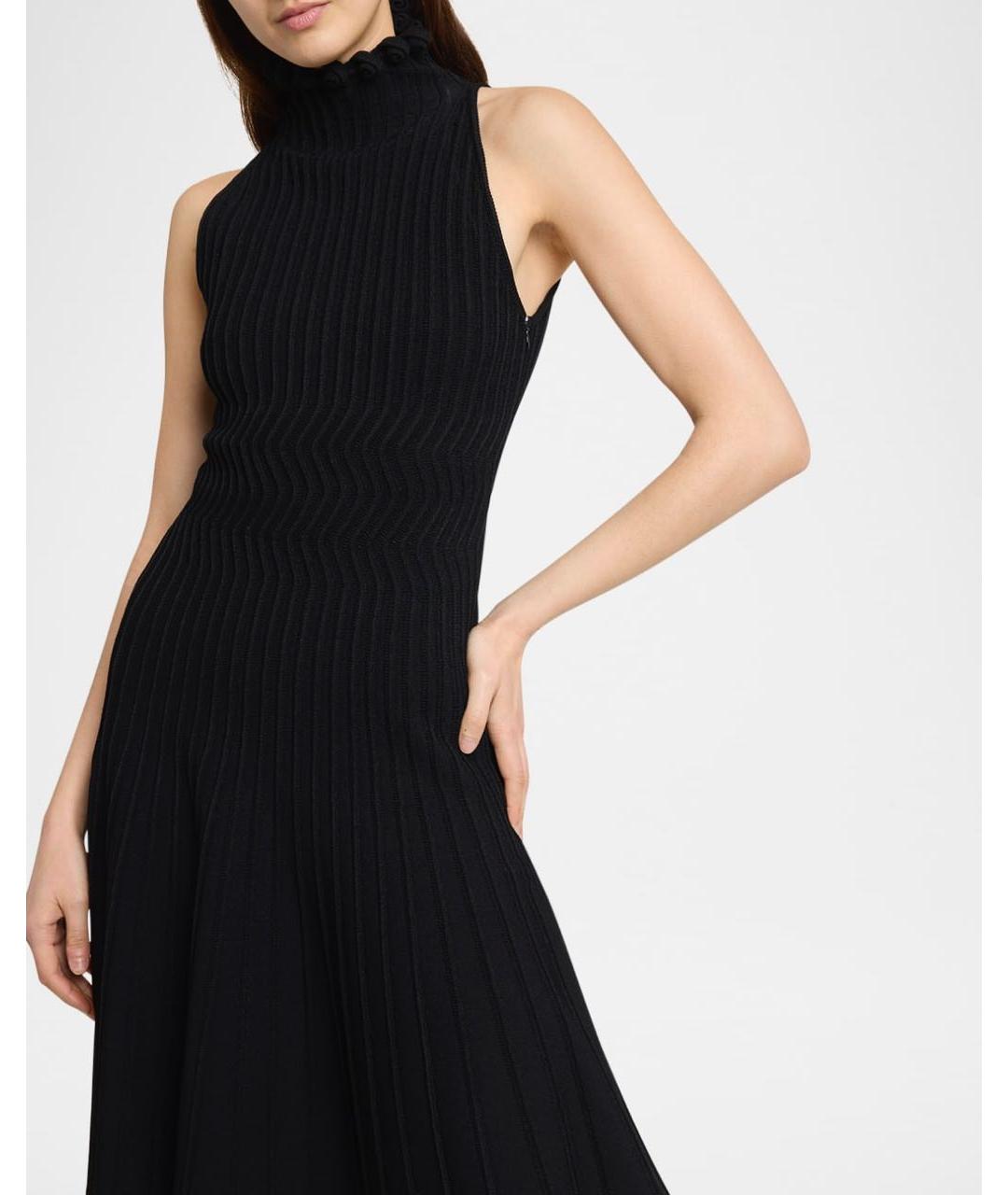 ALAIA Черное вискозное платье, фото 7
