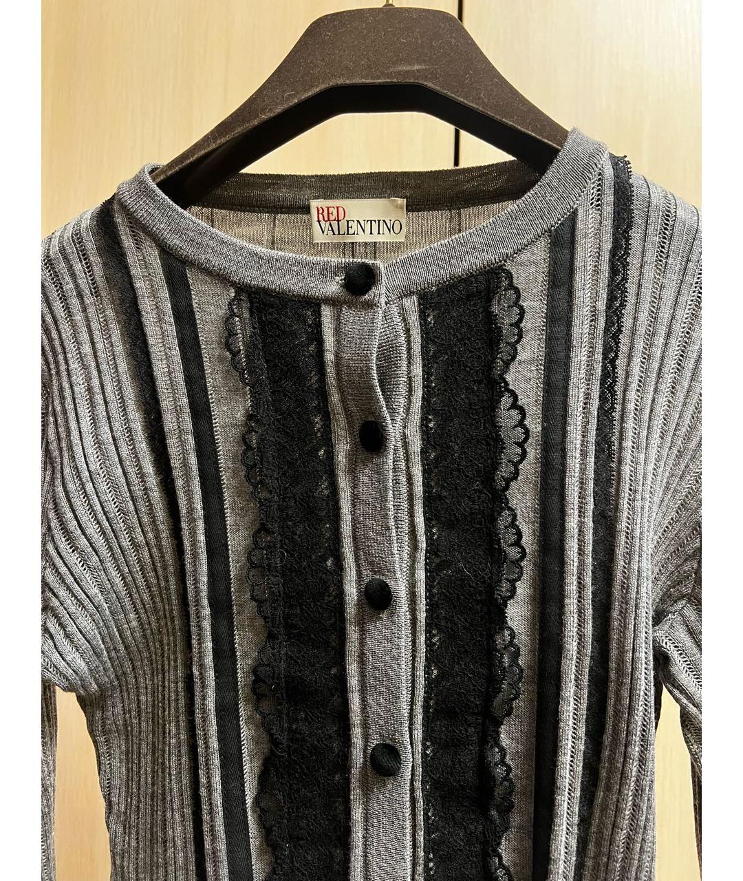 RED VALENTINO Серый шерстяной джемпер / свитер, фото 3
