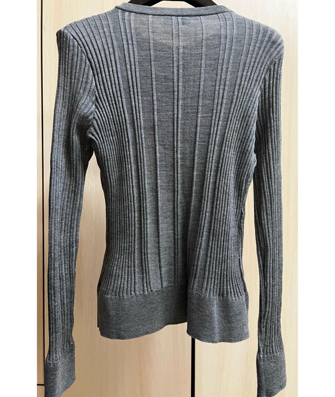 RED VALENTINO Серый шерстяной джемпер / свитер, фото 2