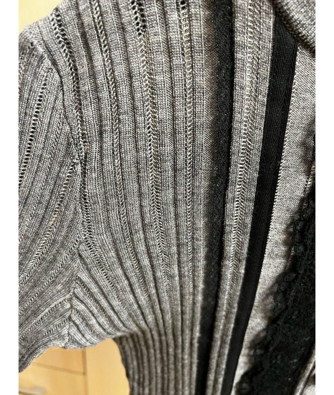 RED VALENTINO Серый шерстяной джемпер / свитер, фото 5
