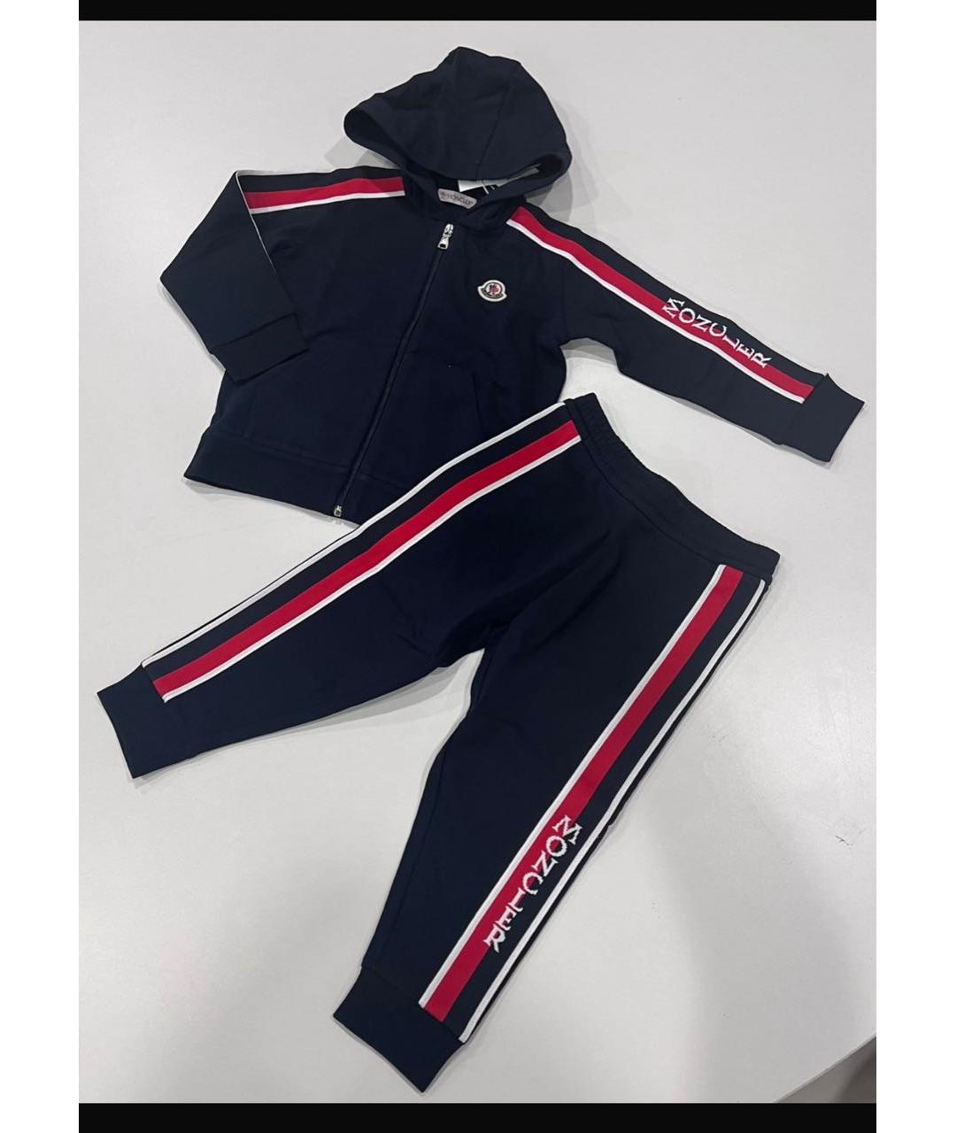 MONCLER Темно-синий хлопковый комплект, фото 3