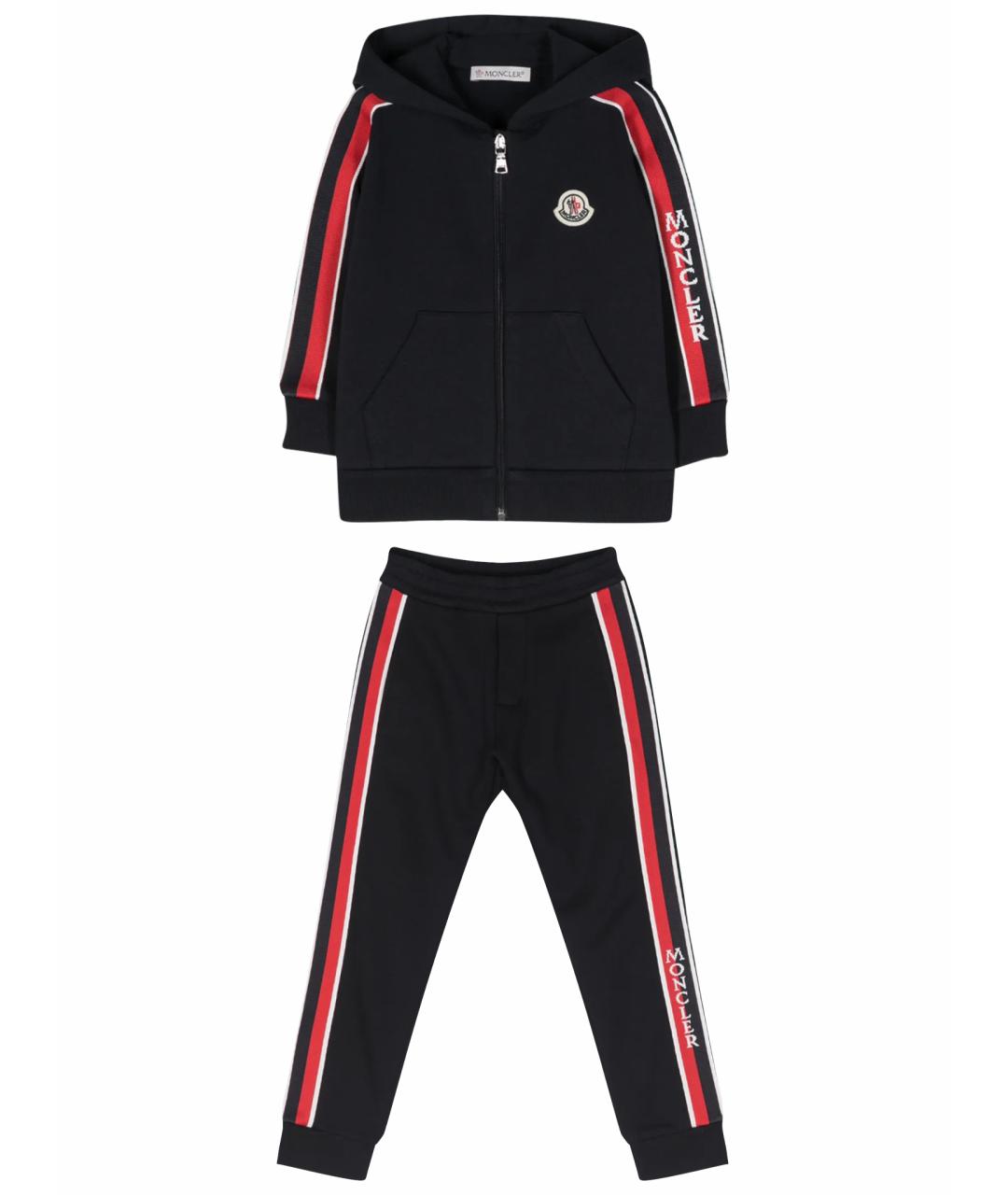 MONCLER Темно-синий хлопковый комплект, фото 1