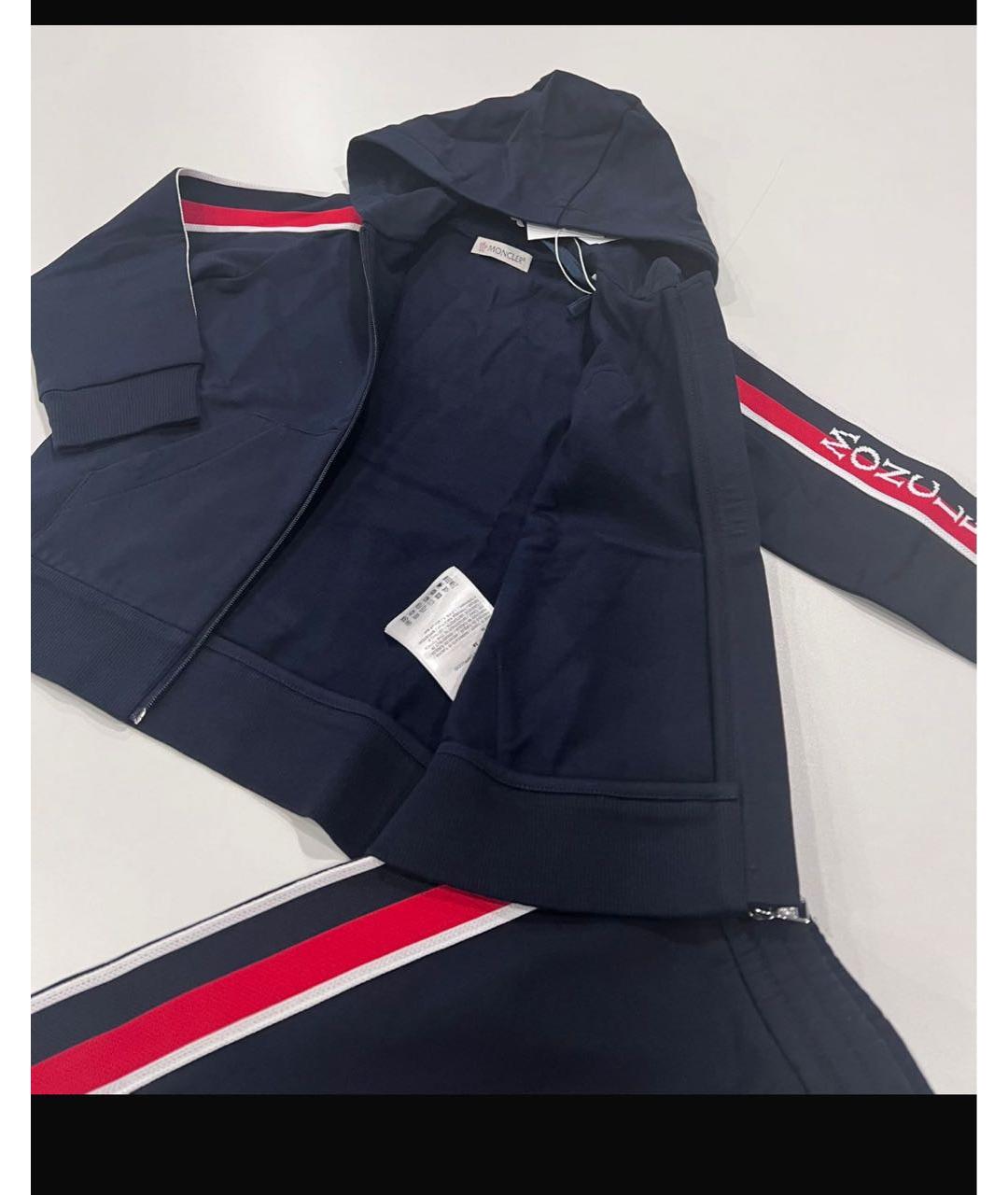 MONCLER Темно-синий хлопковый комплект, фото 5