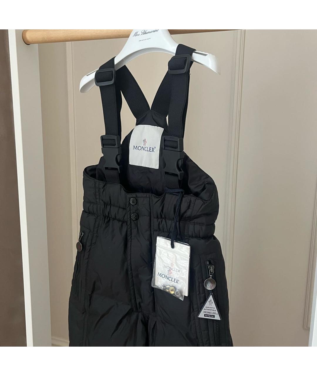 MONCLER KIDS Черный комбинезон, фото 8