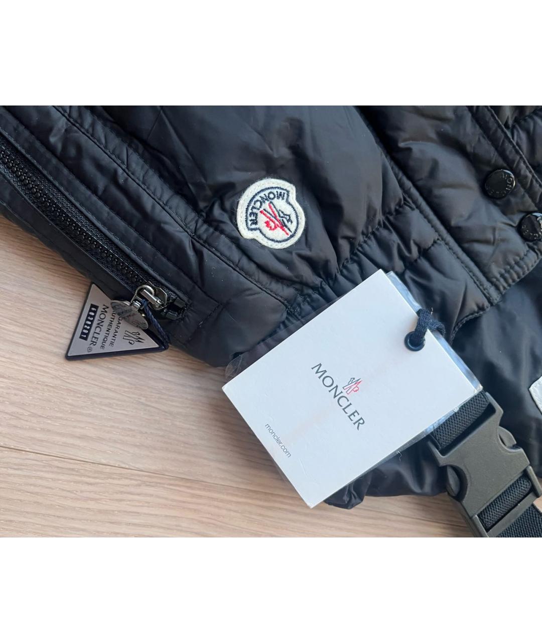 MONCLER KIDS Черный комбинезон, фото 4