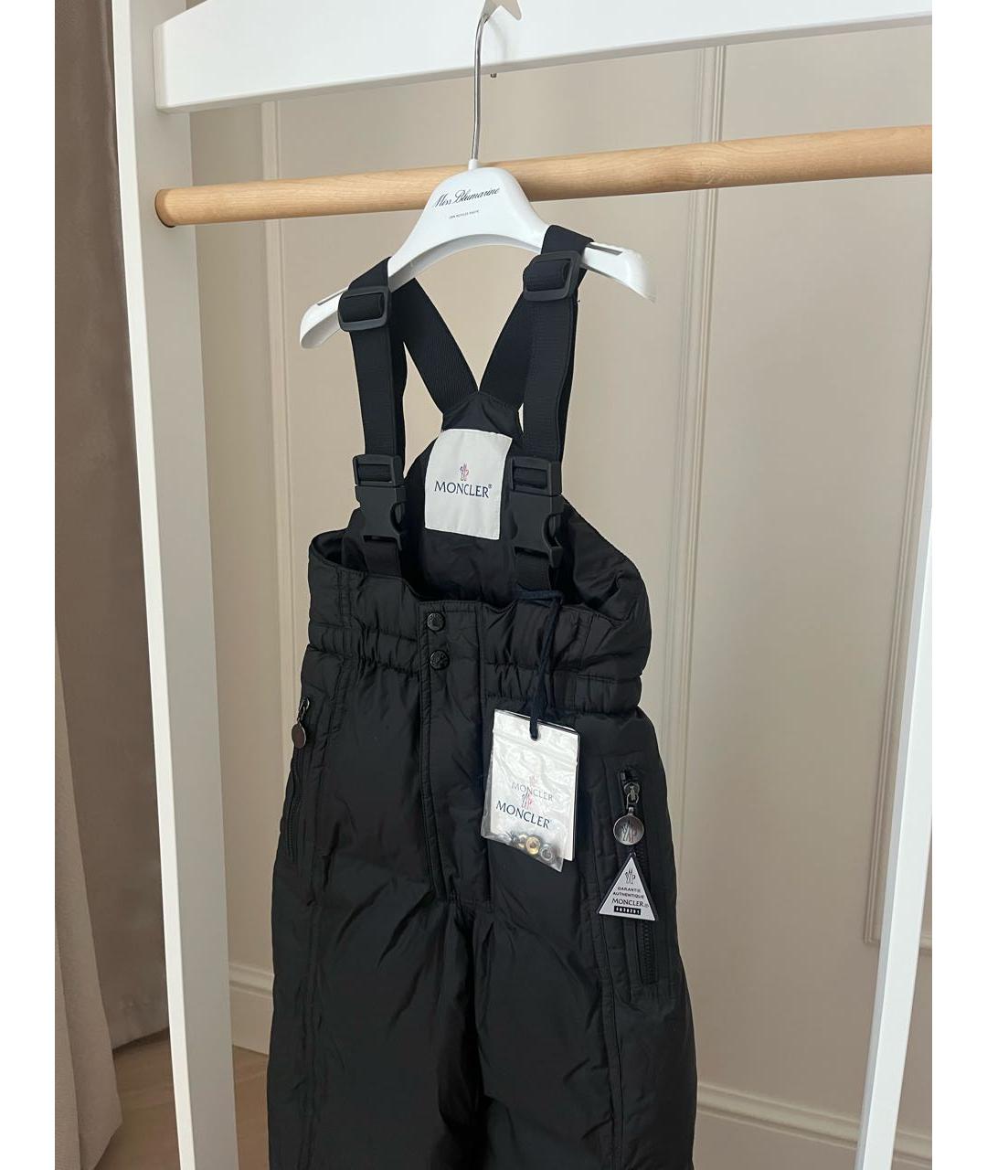 MONCLER KIDS Черный комбинезон, фото 3