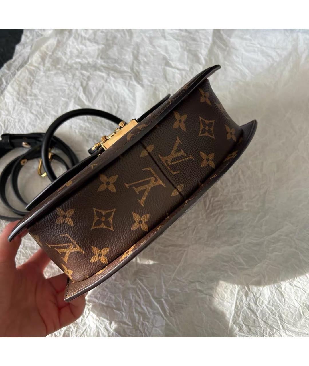 LOUIS VUITTON Коричневая сумка с короткими ручками, фото 6