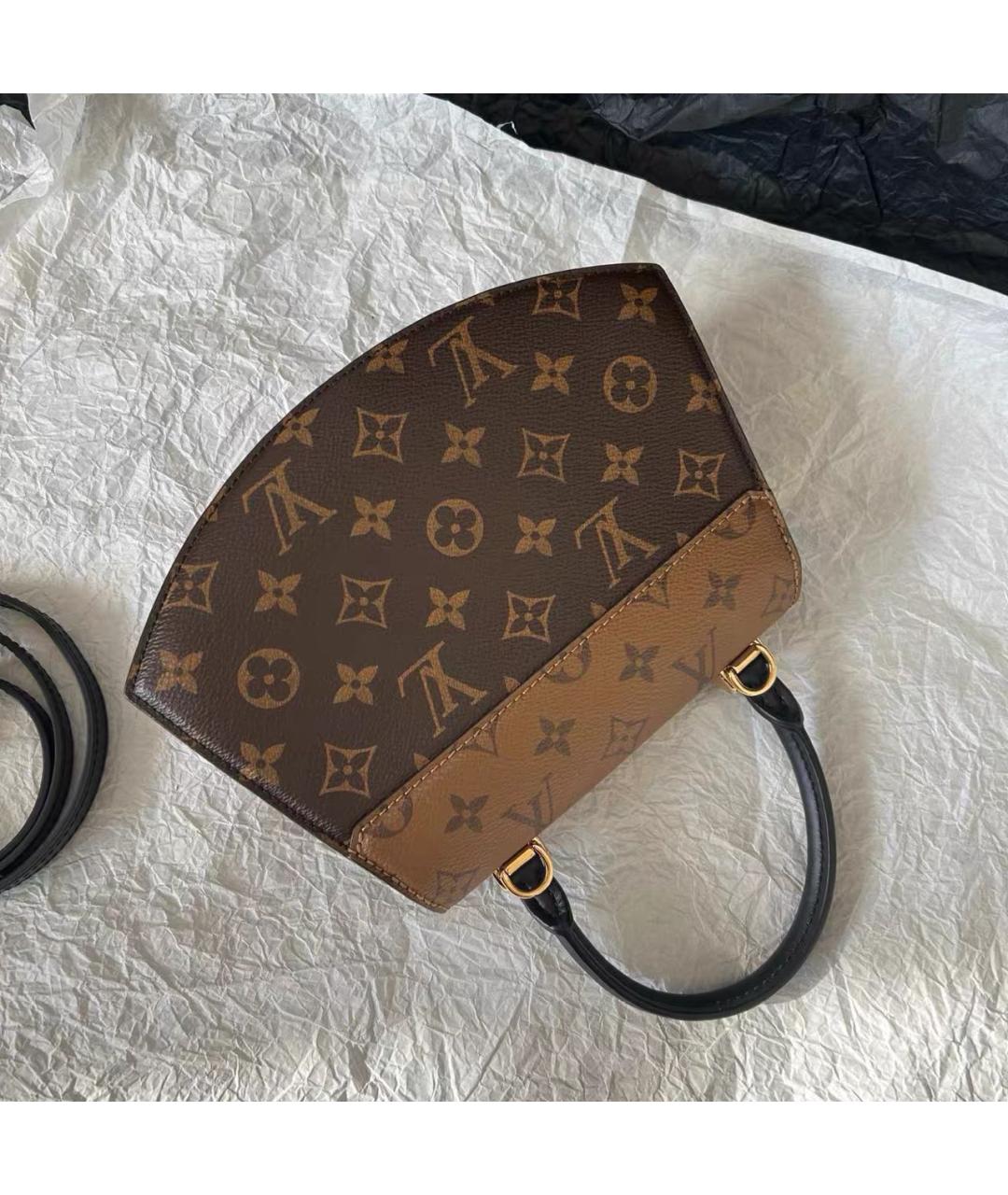 LOUIS VUITTON Коричневая сумка с короткими ручками, фото 4