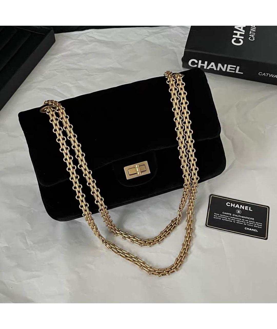 CHANEL Черная кожаная сумка через плечо, фото 8