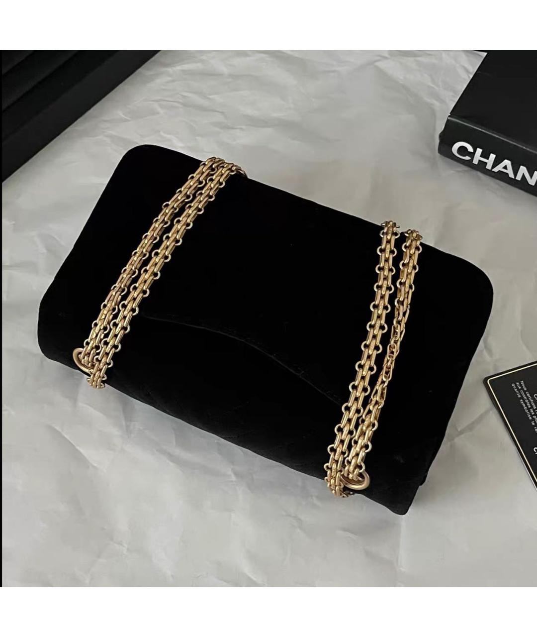 CHANEL Черная кожаная сумка через плечо, фото 3