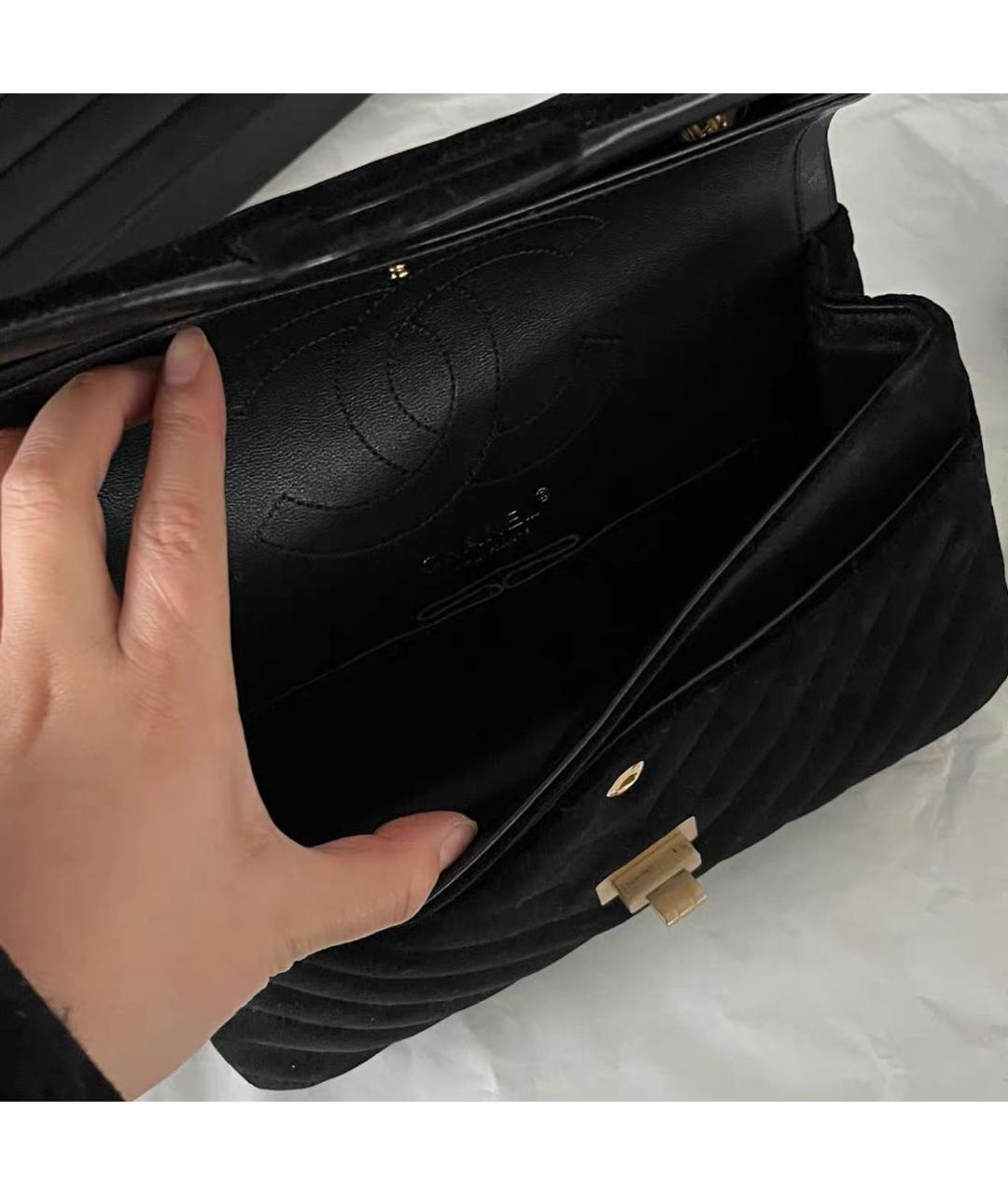CHANEL Черная кожаная сумка через плечо, фото 7