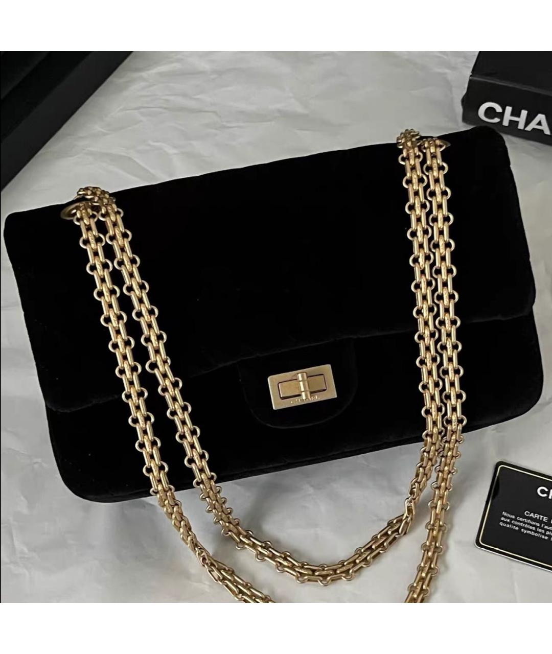 CHANEL Черная кожаная сумка через плечо, фото 2