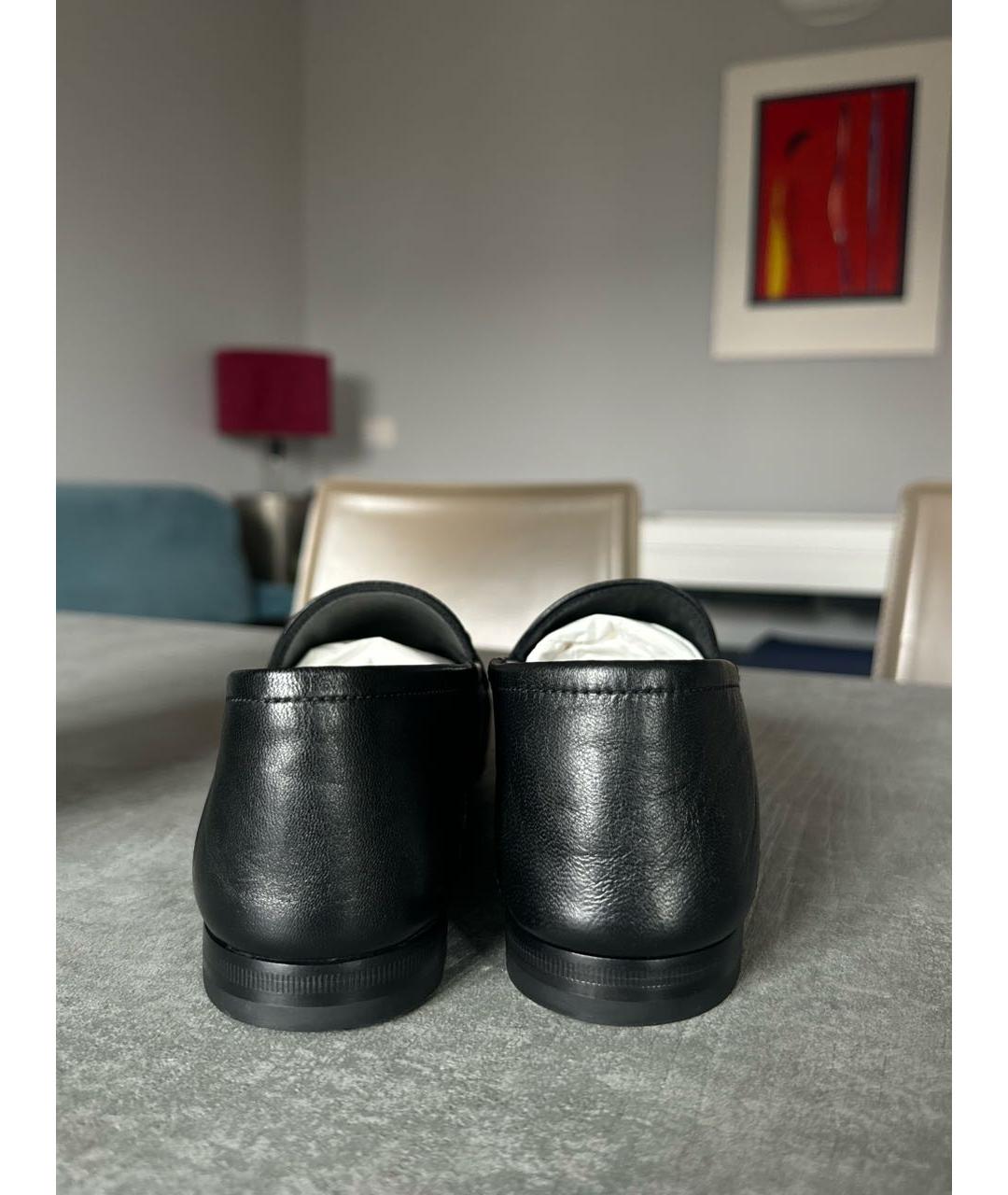 GUCCI Черные кожаные лоферы, фото 4