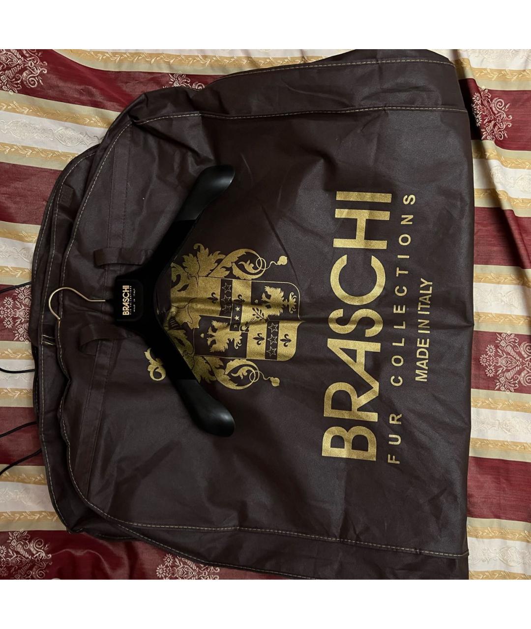 BRASCHI Бежевая меховая шуба, фото 8