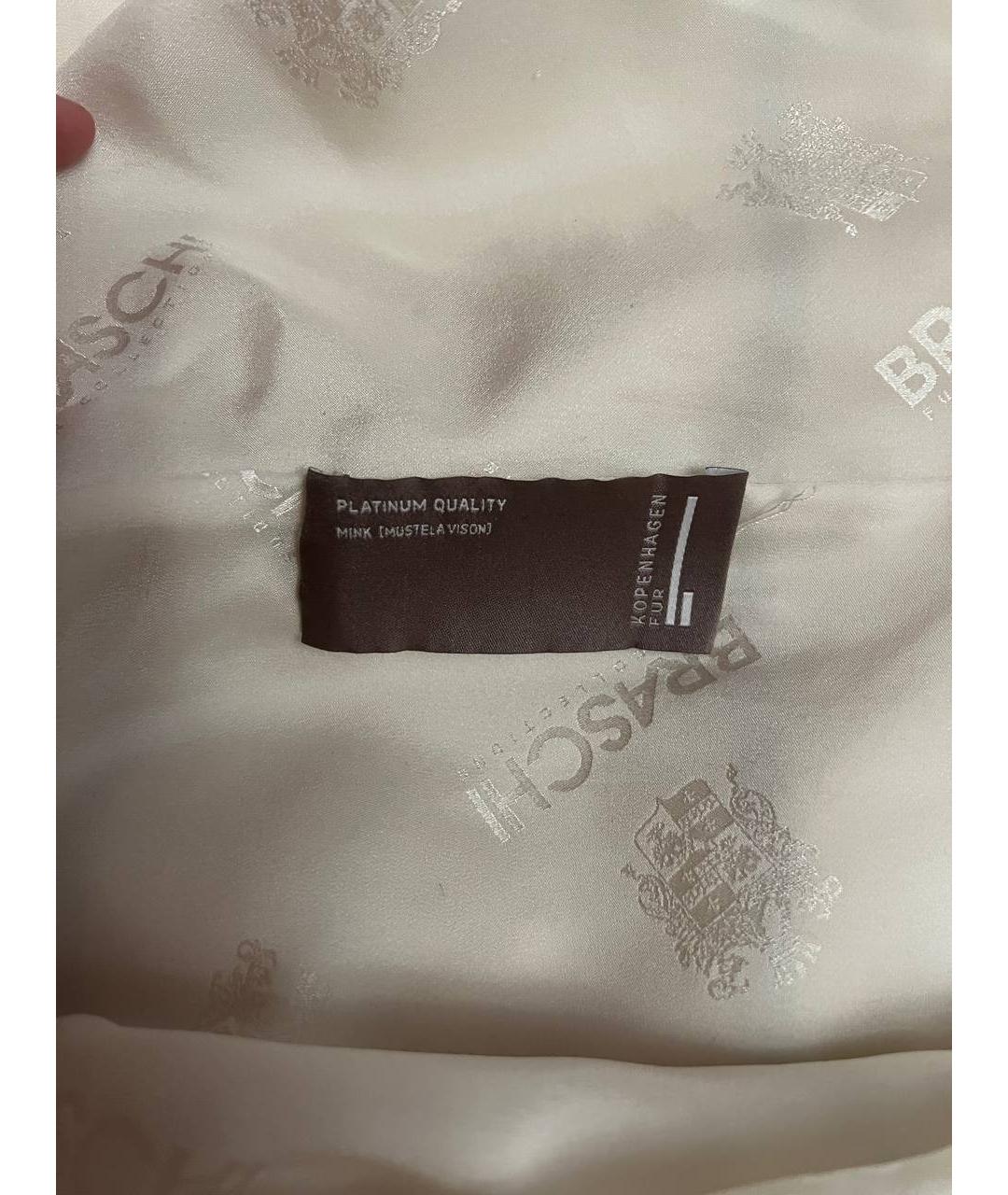 BRASCHI Бежевая меховая шуба, фото 6