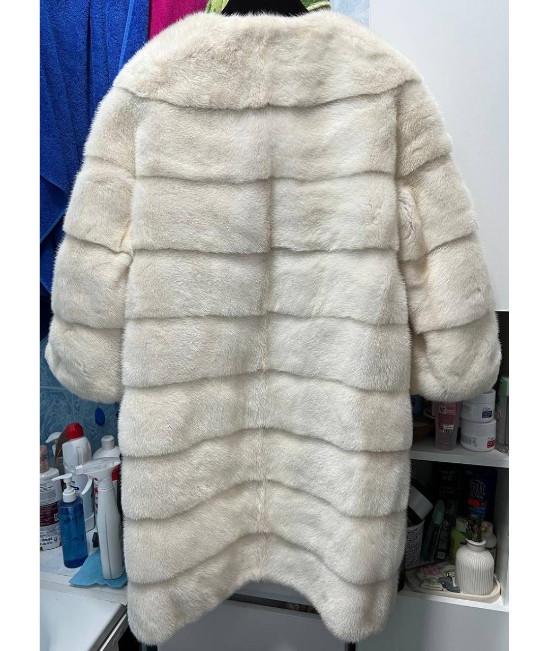 BRASCHI Бежевая меховая шуба, фото 2