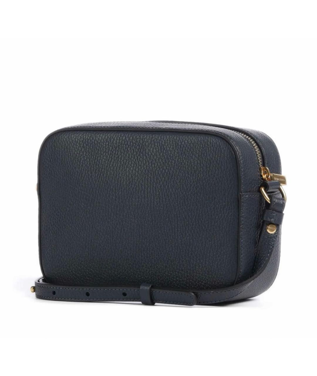 COCCINELLE Темно-синяя кожаная сумка через плечо, фото 2