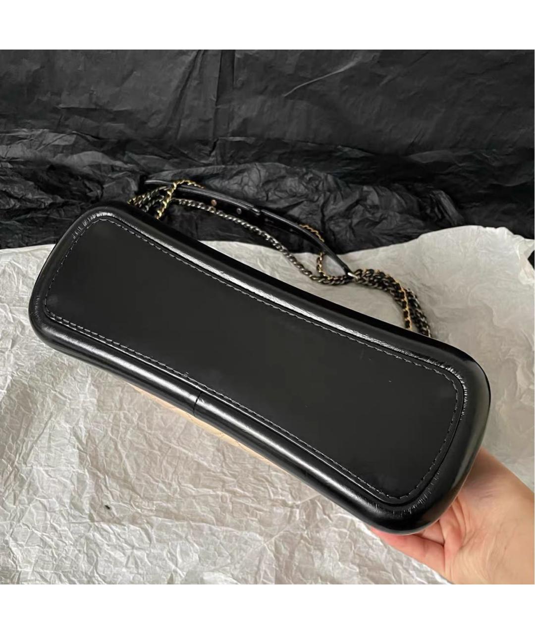 CHANEL Бежевая кожаная сумка через плечо, фото 4