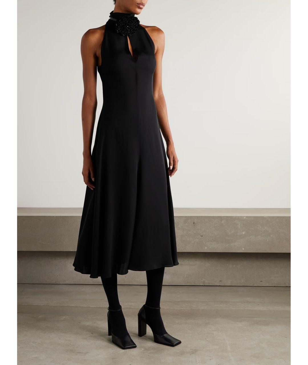ALAIA Черное вискозное платье, фото 2