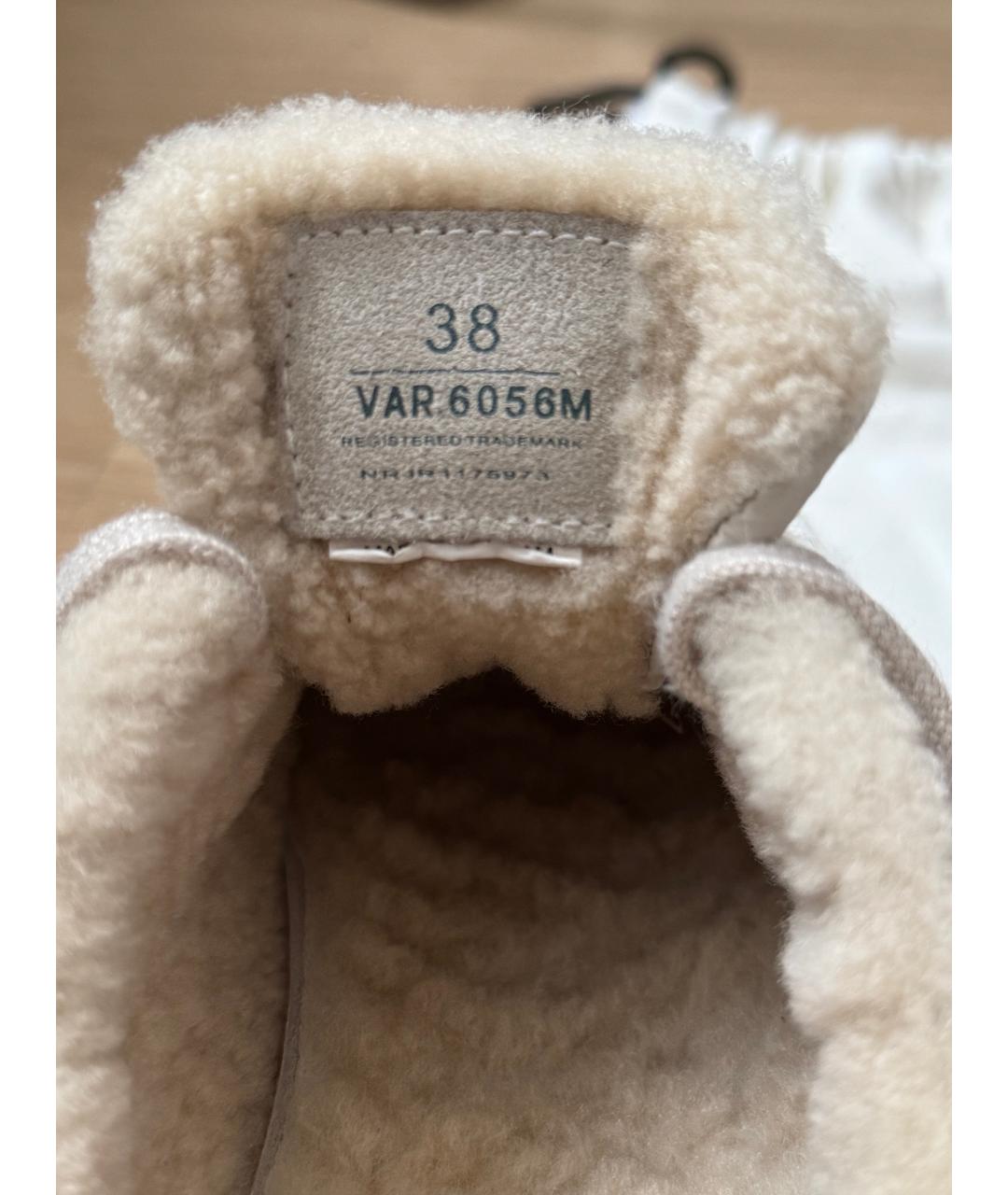 PREMIATA Бежевые текстильные кроссовки, фото 6