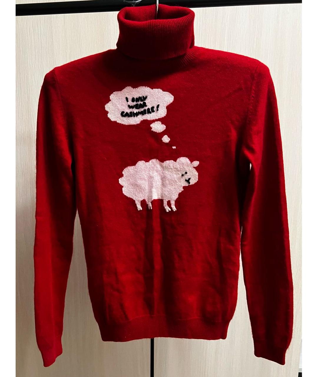 MOSCHINO Красная кашемировая водолазка, фото 7