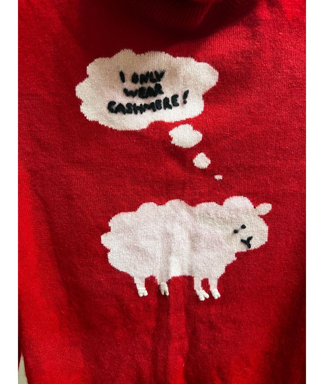 MOSCHINO Красная кашемировая водолазка, фото 4