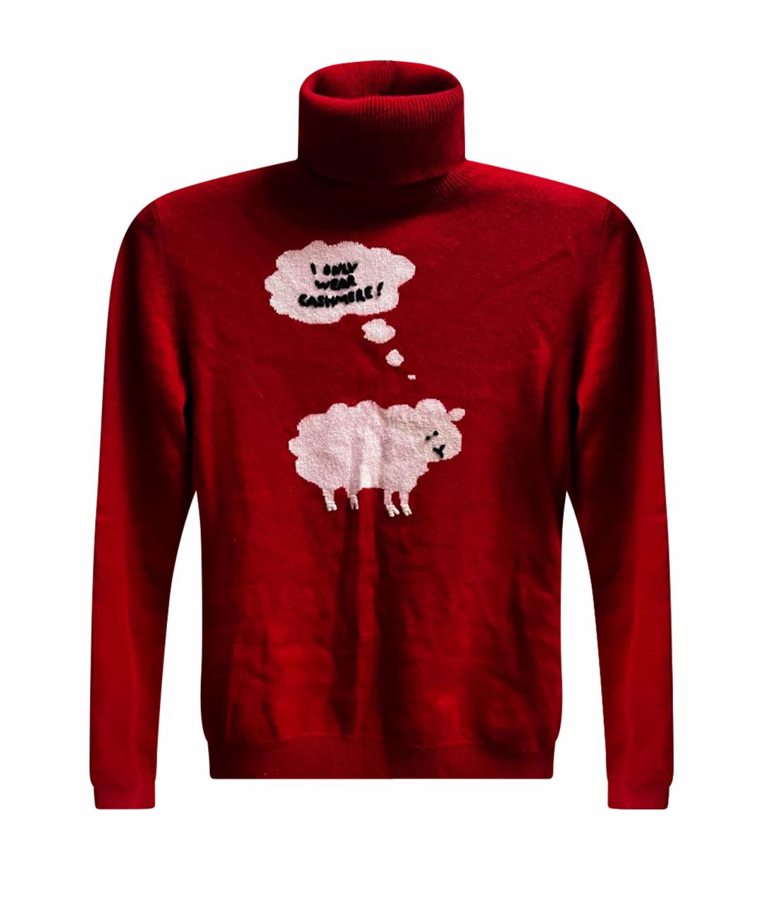 MOSCHINO Красная кашемировая водолазка, фото 1