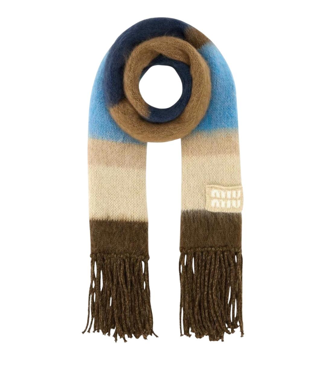 MIU MIU Мульти шерстяной шарф, фото 1