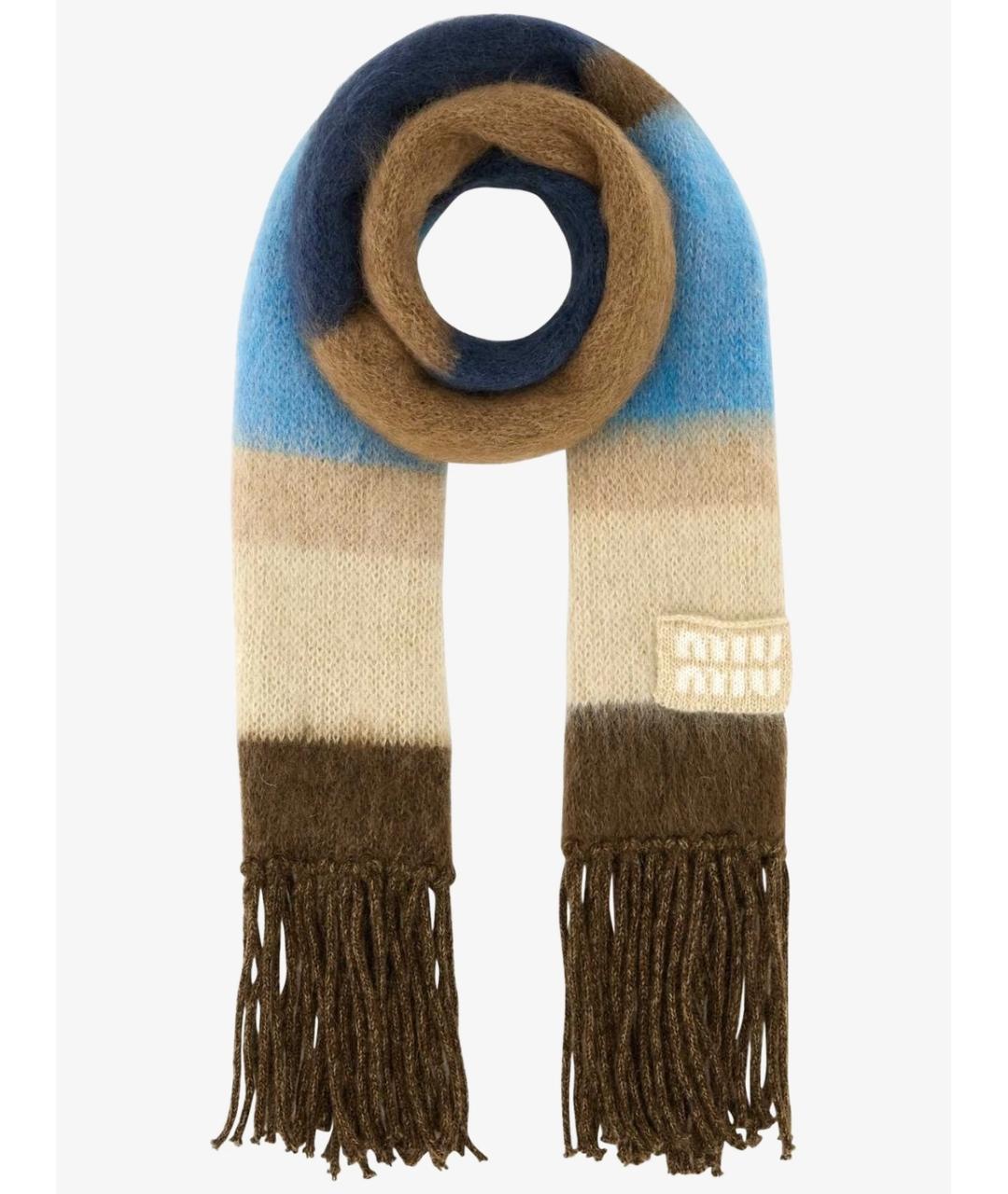 MIU MIU Мульти шерстяной шарф, фото 1