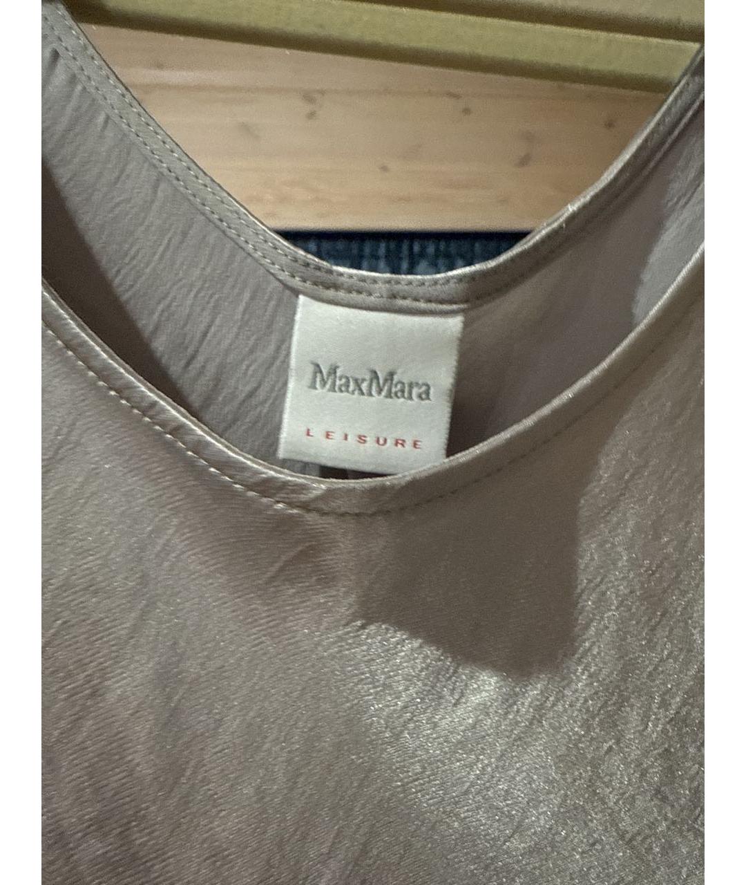 MAX MARA Серое повседневное платье, фото 2