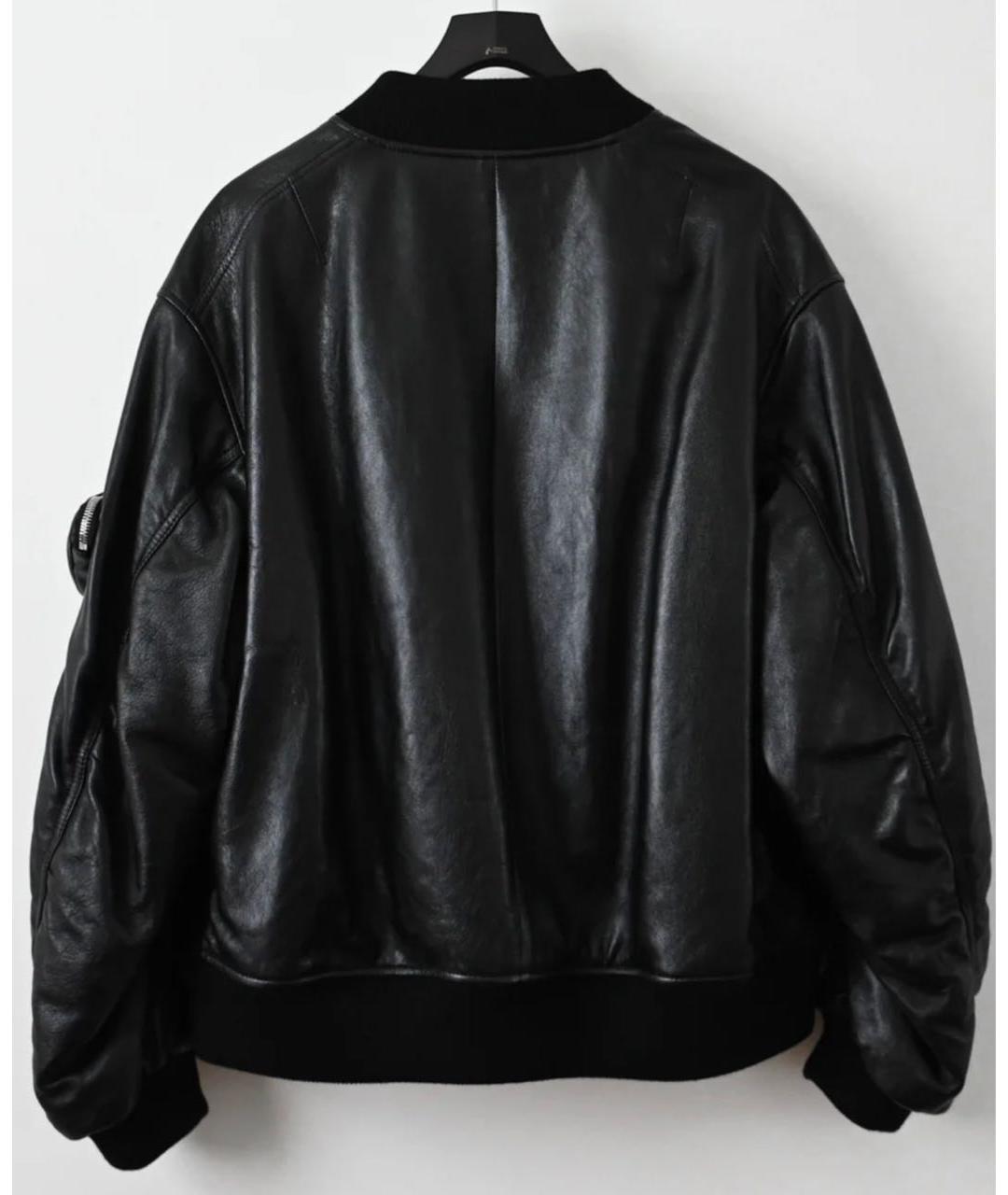 PRADA Черная кожаная куртка, фото 2