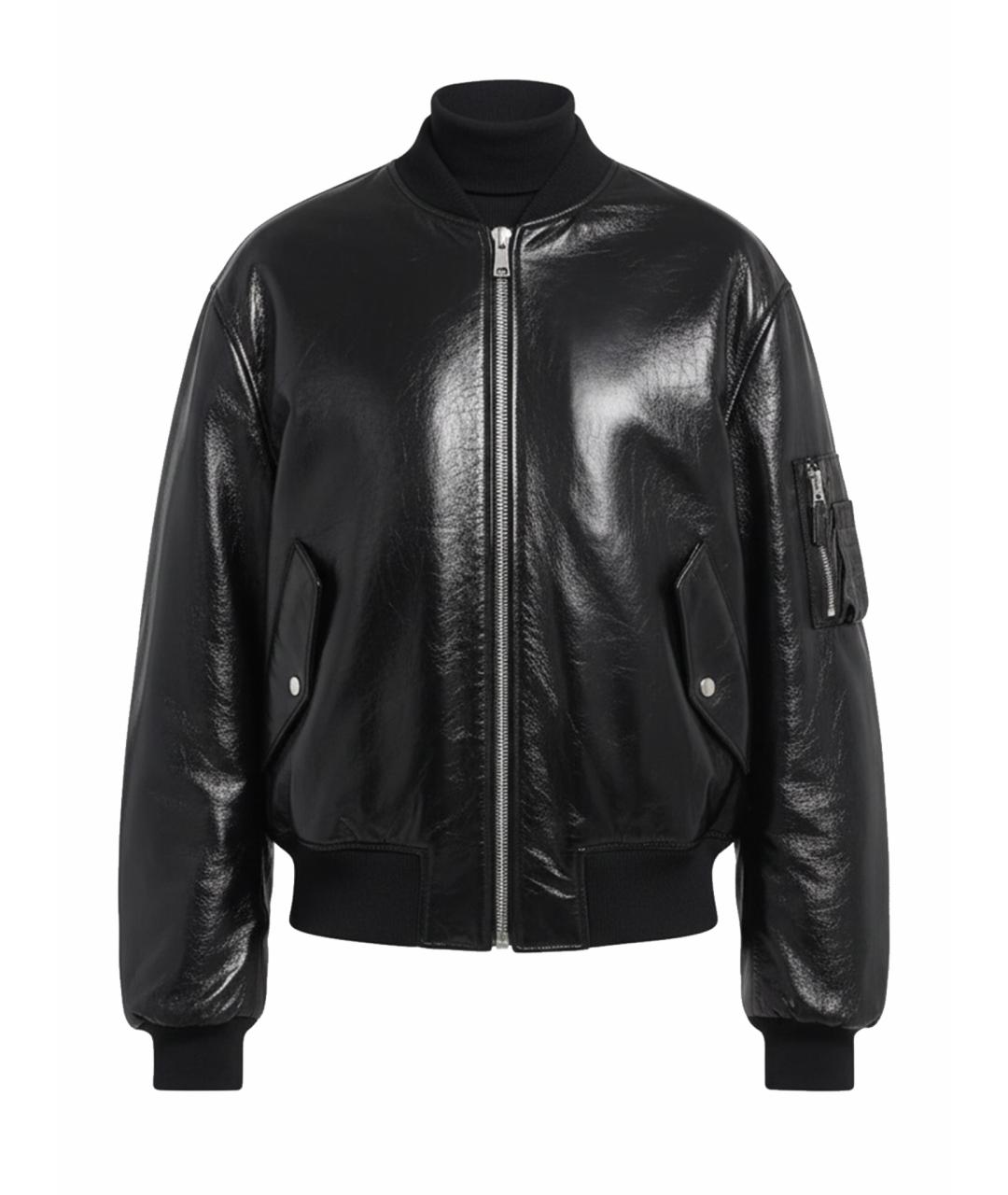 PRADA Черная кожаная куртка, фото 1