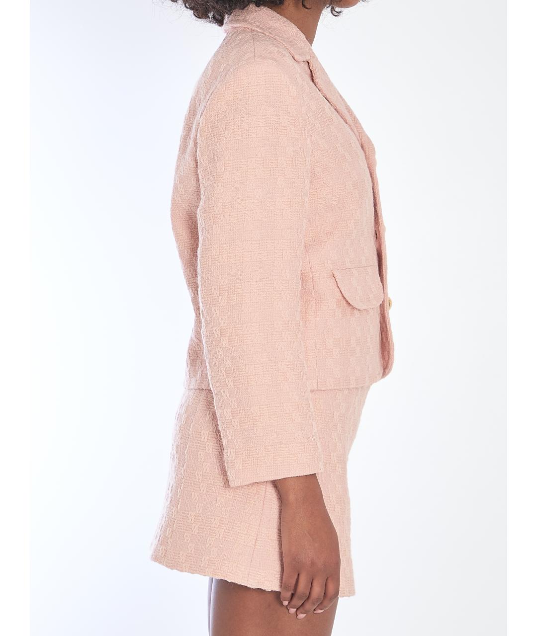 CELINE Розовый шерстяной жакет/пиджак, фото 4