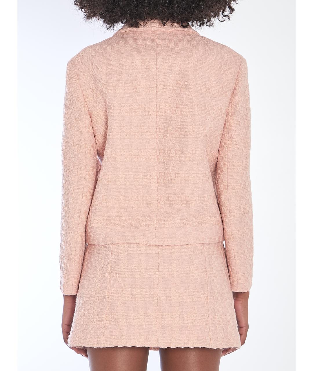 CELINE Розовый шерстяной жакет/пиджак, фото 5