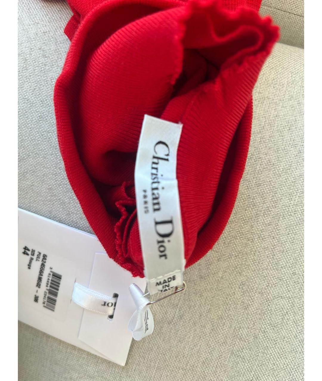 CHRISTIAN DIOR Красный хлопковый джемпер / свитер, фото 5