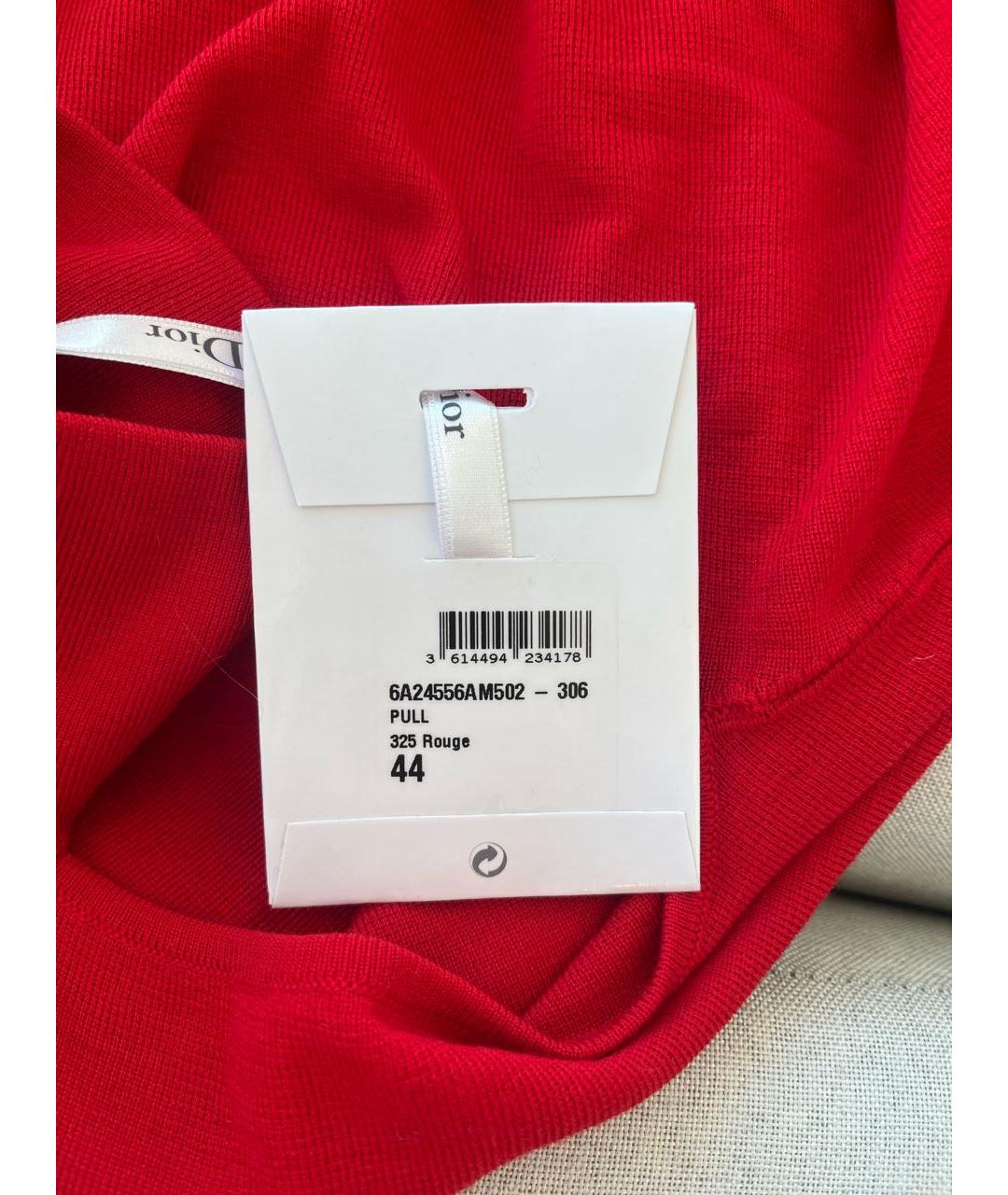 CHRISTIAN DIOR Красный хлопковый джемпер / свитер, фото 4