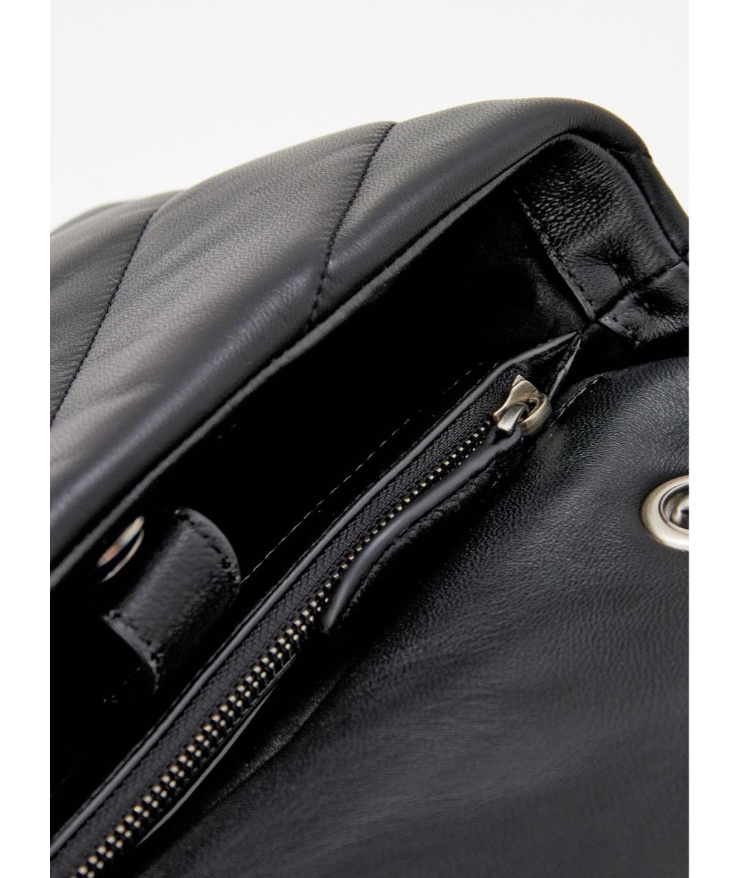PINKO Черная кожаная сумка через плечо, фото 4
