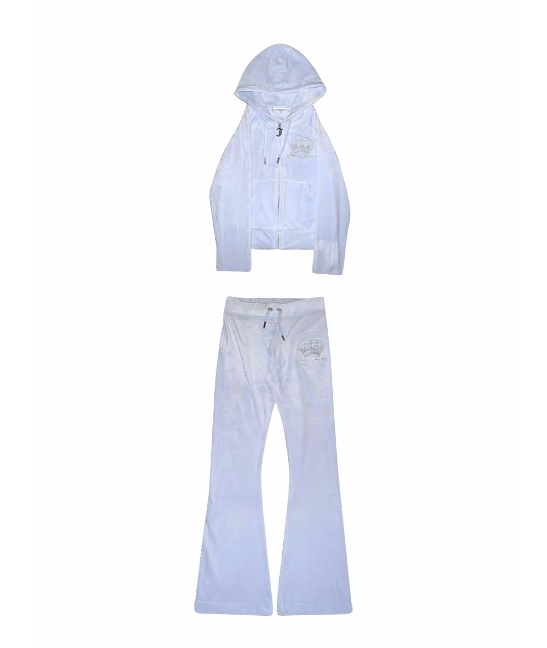 JUICY COUTURE Голубой велюровый спортивные костюмы, фото 1