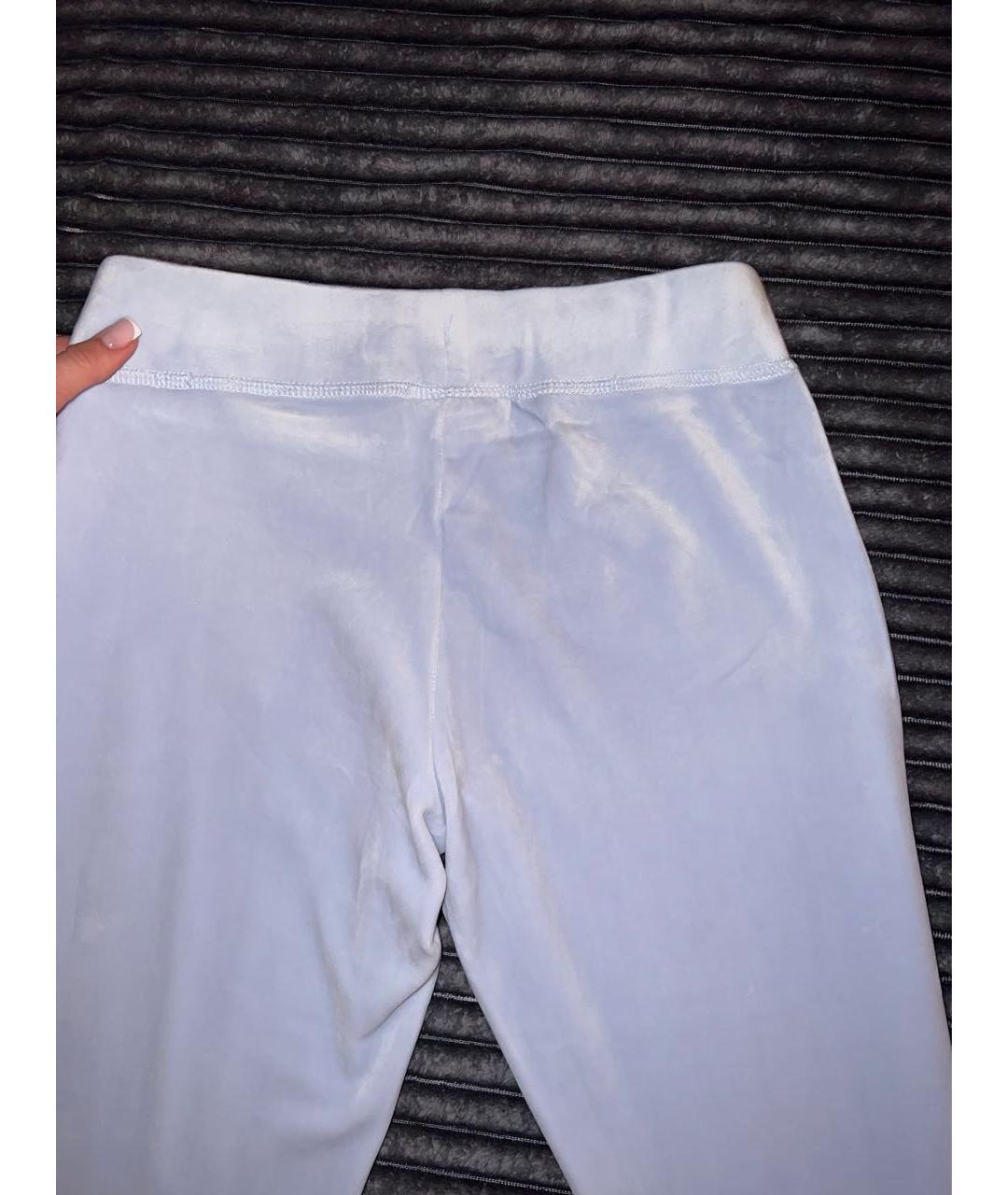 JUICY COUTURE Голубой велюровый спортивные костюмы, фото 8