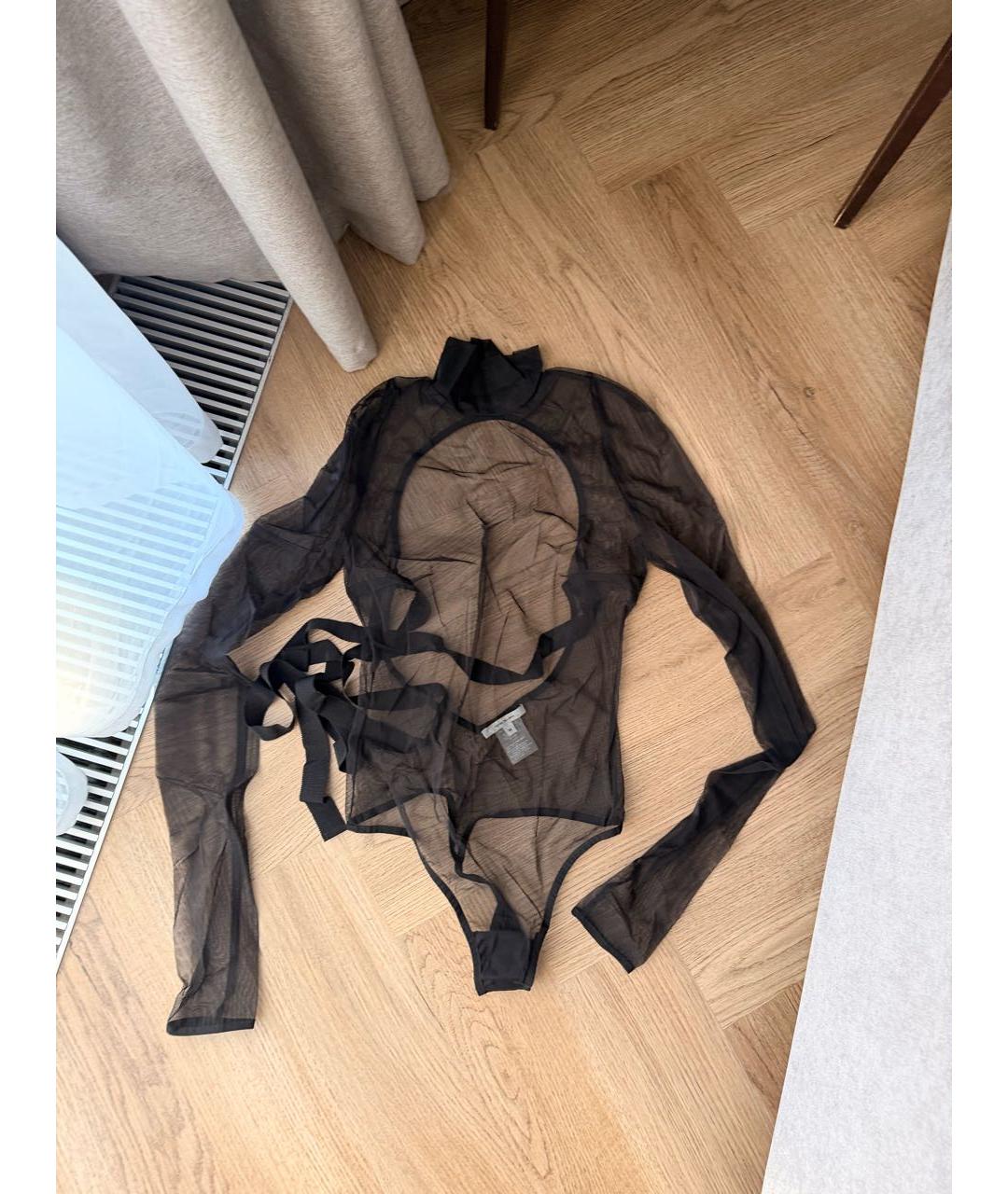 NENSI DOJAKA Черное полиэстеровое боди, фото 5